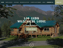 Tablet Screenshot of logcabinwildernesslodge.com